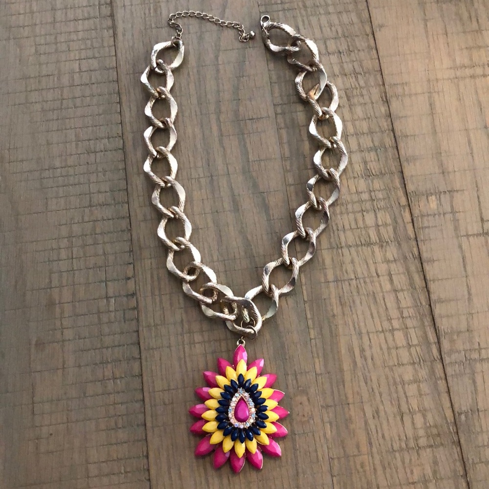 Kitson Gold and Multicolored Statement Necklace
